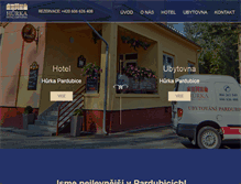 Tablet Screenshot of hotel-hurka.cz
